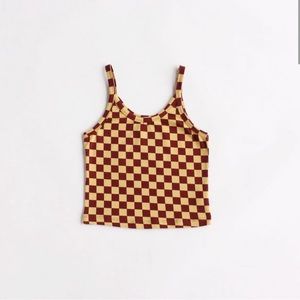 Arq checkered Pierrot Tank - Size Medium